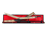Brass Engrave Kilij Sword With Scabbard For Sale